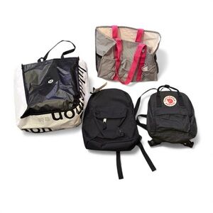 Bag bundle Vera Bradley, Fjallraven Kanken, M Everest, Lululemon